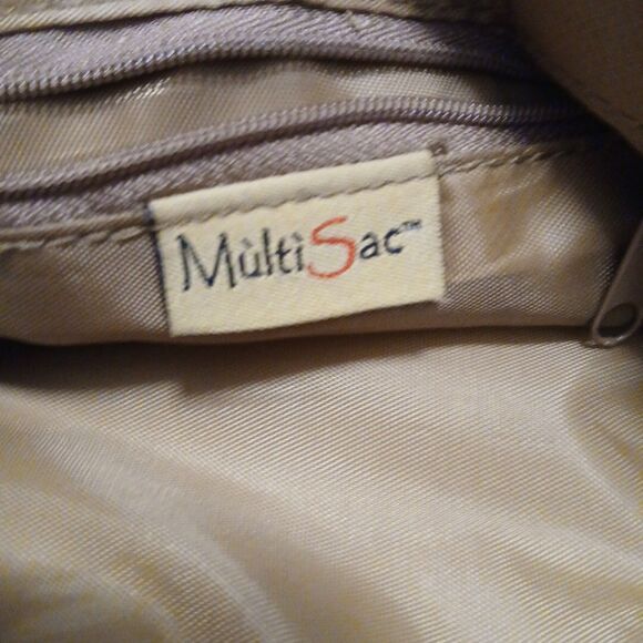 Multi Sac Light Blue Crossbody Purse – Adjustable Strap – Zipper Pockets - Picture 10 of 11